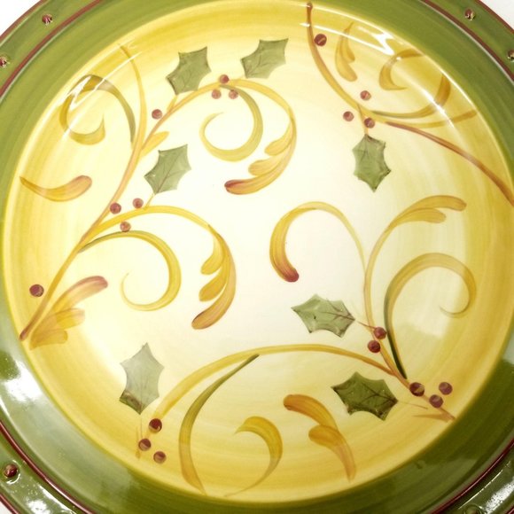 Demdaco Crimson Berries Chop Plate Round Platter - Picture 2 of 7